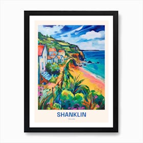 Shanklin England 3 Uk Travel Poster Art Print