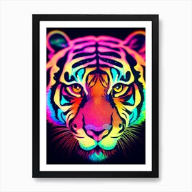 Neon Tiger Art Print