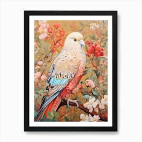 Budgerigar 2 Detailed Bird Painting Art Print