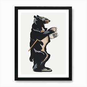 Standing Bear Art Print, Edward Penfield Art Print