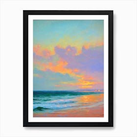 Ngapali Beach Myanmar Monet Style Art Print