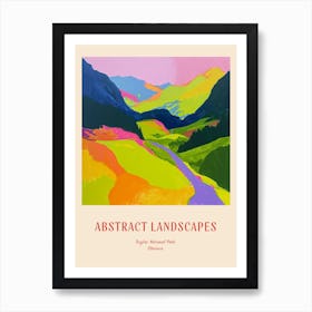 Colourful Abstract Triglav National Park Slovenia 3 Poster Art Print