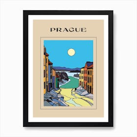 Minimal Design Style Of Prague, Czech Republic1 Poster Art Print