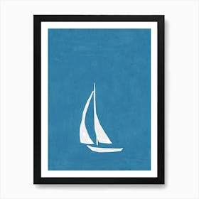 Boat In The Sea Art Print