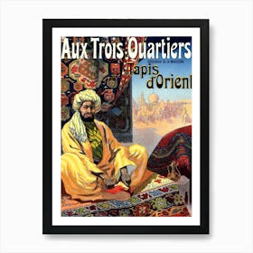 Orient Carpets Fair, Vintage Advertisement Poster Art Print