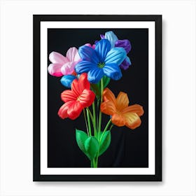 Bright Inflatable Flowers Love In A Mist Nigella 3 Art Print