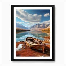 Boat On The Lake 25 Art Print