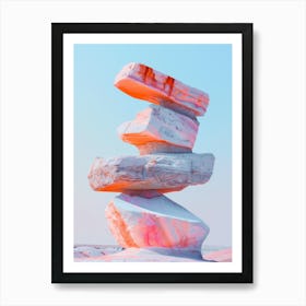 Balancing Rocks Art Print