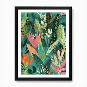 Tropical Leaves 202 Art Print