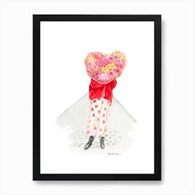 Valentine'S Day in Paris Art Print