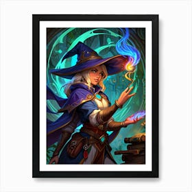 Wizard In A Hat 1 Art Print