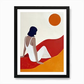 'Sunset' Boho 1 Art Print