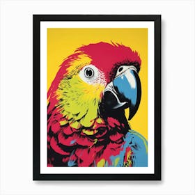 Andy Warhol Style Bird Parrot 3 Art Print