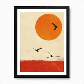 Birds In Flight 3 Art Print