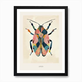 Colourful Insect Illustration Aphid 13 Poster Art Print