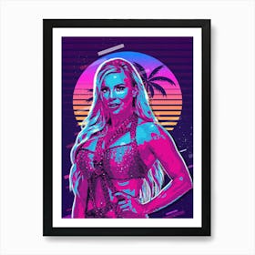 Dana Brooke 80s Retro Art Print