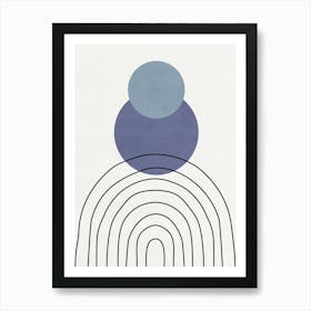 Rainbows And Circles Art Print