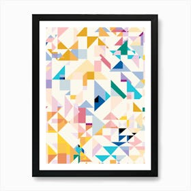 Temple Geometric Art Print