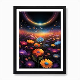 Flower Field 1 Art Print