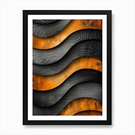 Abstract Wooden Background Photo Art Print