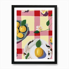 Summer Food Tablescape 1 Art Print