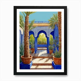 Moroccan Courtyard Art Print