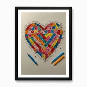 Heart Of Love 44 Art Print