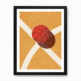 Balls Basketball Indoor Art Print