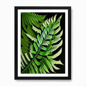 Chain Fern Vibrant Art Print