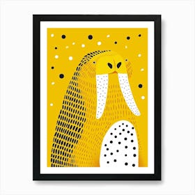 Yellow Walrus 4 Art Print