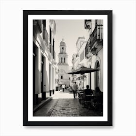 Cadiz, Spain, Black And White Analogue Photography 6 Art Print