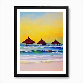 Radisson Beach, Bali, Indonesia Bright Abstract Art Print