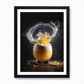 Whisky Sour Wave Art Print