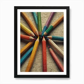 Colorful Pencils 2 Art Print