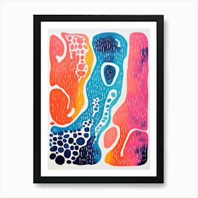 Resonant Web Vibrational Neural Surrealism Art Print