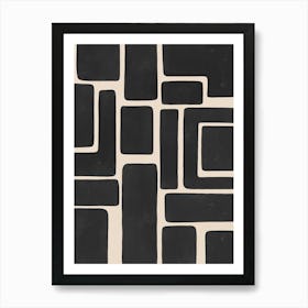 Modern Abstract Shapes No 1079 Art Print