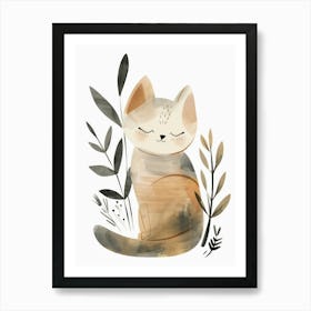 Charming Nursery Kids Animals Kitten 6 Art Print