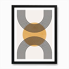 Circles and lines 17 Art Print