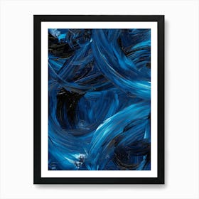 Abstract Blue Painting 13 Art Print