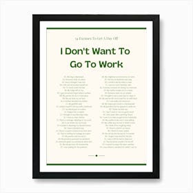 Funny Office  Art Print