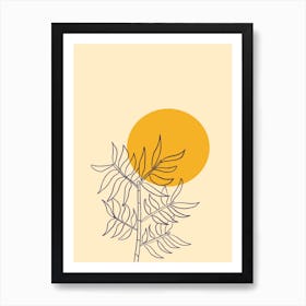 Bamboo Sunset Art Print