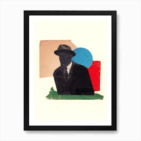 Man In Black Art Print