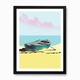 Boat On The Beach Art Print