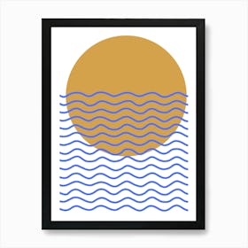 Sunrise Over The Ocean Art Print