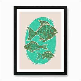 Fish Impressions 1 Art Print