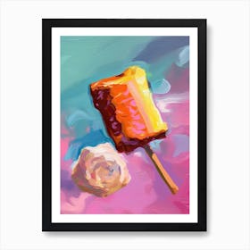 Marshmallows Oil Painting 3 Art Print