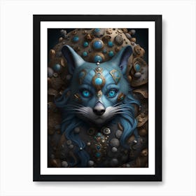 Blue Fox Art Print