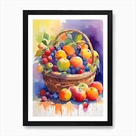 Basket Of Fruit 7 Art Print