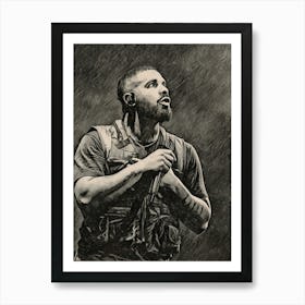 Drake painting art Art Print