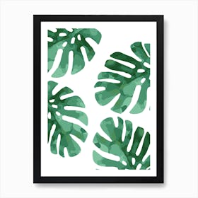 Monstera Pattern Art Print